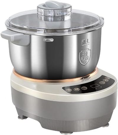 Roestvrijstalen Deegmaker - Professionele Mixer - Deeg Kneden - Fermentatiefunctie - 5L Capaciteit - Grijs