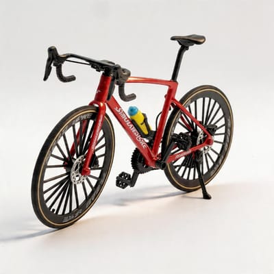 1:8 Schaal Legering Racefiets Model Beweegbare Pedalen Wielen Intrekbare Standaard Fiets Model Collectie Speelgoed Cadeau black