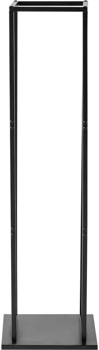 Brandhoutrek voor Binnen, 1 ft X 1 ft X 43,3 In Houthouder, Ondersteunt tot 100 Lbs, Verticale Houtopslagstandaard, Duurzame Stalen Brandhoutorganizer, Stevig Houten Stapelrek voor Open Haard