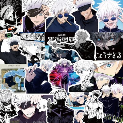 103075 Stuks Anime Jujutsu Kaisen Gojo Satoru Stickers Coole Manga Karakters Decals Bagage Telefoon Notitieboek Cartoon Sticker Decor