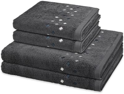 Ross Sonstiges 2 X handdoek 2 X douchehanddoek - in set 4 pack Stoneline