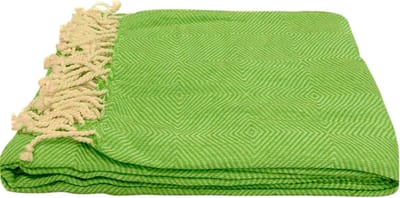 Hamamdoek - Strandlaken - Strandkleed - 90x170cm - 100% Katoen - Groen