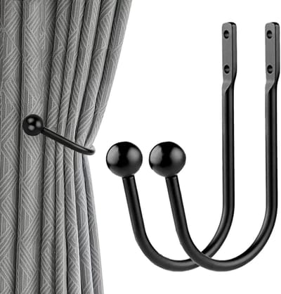 longziming -Gordijn Embrasse Set van 2 – Luxe Gordijnhouders met Haken – Decoratieve Embrasses voor Gordijnen – Sterk en Elegant Ontwerp