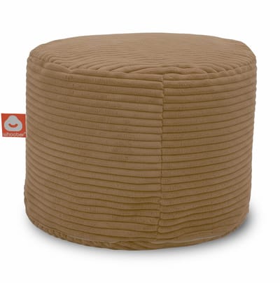 Whoober Rhodos – Poef Zitzak – Lichtbruin dik ribfluweel – Comfortabel & Duurzaam