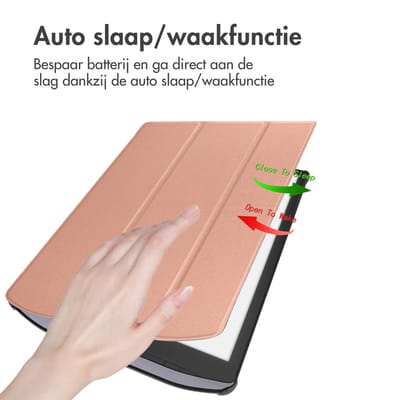 imoshion Slim Hard Case Bookcase voor de Pocketbook InkPad X Pro - Rosé Goud