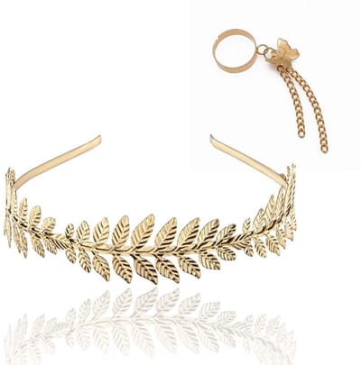 aladdien - Vintage barokke haarspeldjes - Haaraccessoires - Uniek design - 2 stuks - Boho-bladeren - Geschikt voor vrouwen - Haarspelden