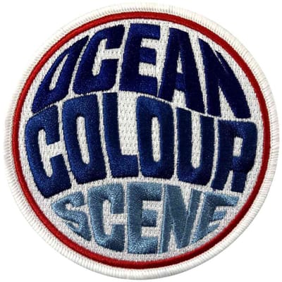 Ocean Colour Scene - Fisheye Logo Patch - Wit/Blauw
