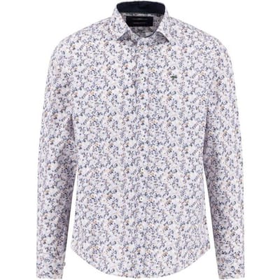 Fynch-Hatton Overhemd Premium Mini Floral Pattern Winter White / male
