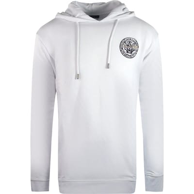 Cavalli Class witte hoodie met groot cirkelontwerp