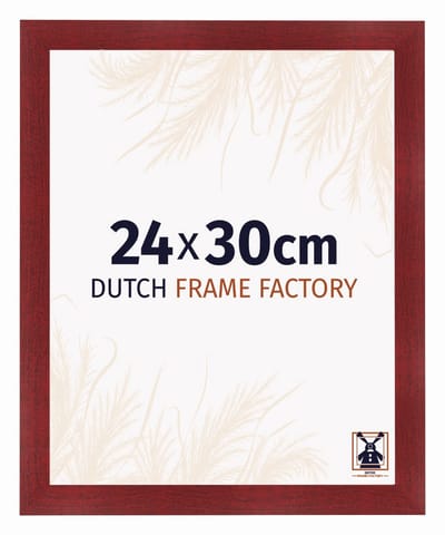 Fotolijst 24x30 cm - MDF - Wijnrood Geveegd - Praag