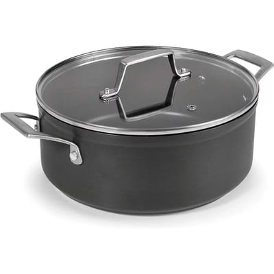 Pot met deksel van geanodiseerd aluminium Lacor