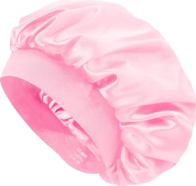 YUBBI 1 Stuk Bonnet Slaapmuts - Elastische Hoofdband - Nachtmuts - Haarverzorging - Roze