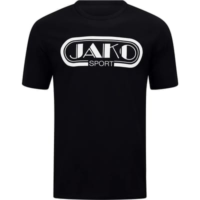 Jako Retro T-Shirt Heren - Zwart | Maat: S