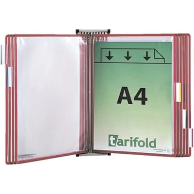Wand zichtpanelensysteem A4 magnetisch met 10 zichtpanelen