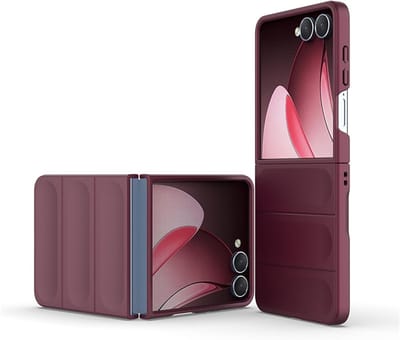 Zachte Microvezel Hoes voor Samsung Galaxy Z Flip 7 - Schokbestendig, Militaire Kwaliteit, Bacteriebestendig in Donkerpaars