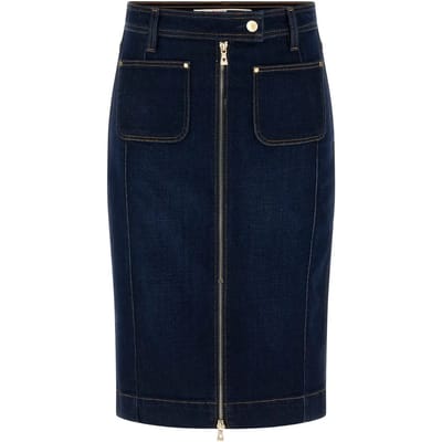 Lange denim damesrok Guess Rosita
