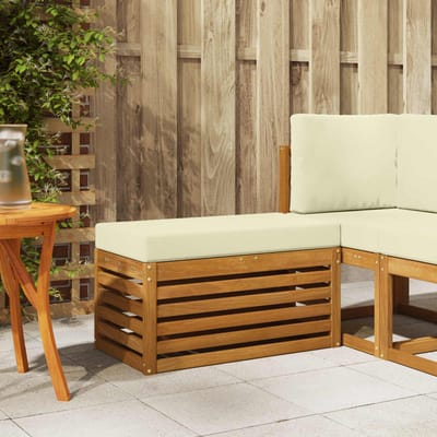 vidaXL - Buitenstoel - Bank - Massief - Acacia - Hout - Naturel