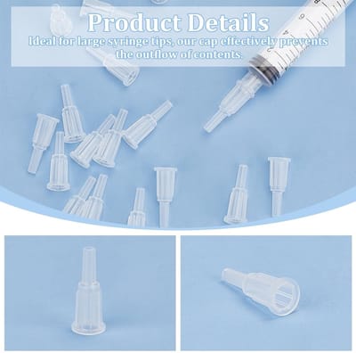 Dailygoods - 100 Stuks Spuit Tip Adapters voor Precisie en Gemak in Gebruik