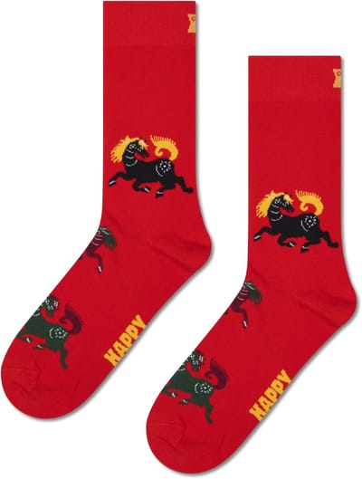 Happy Socks Lunar New Year Sock - unisex sokken - rood - Unisex - Maat: 36 - 40