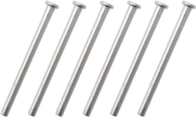 Cosensi- Deurscharnierpennen 9,5 cm - 6 stuks - Duurzaam - Zilverkleurig - Vervangingspennen - Modern ontwerp - Scharnierpennen