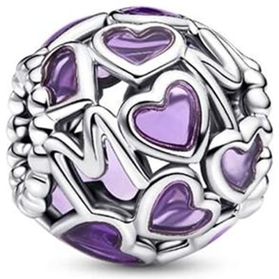 Bedels Originele Hart Serie Hangers Kralen Past Armband Ketting Voor Vrouwen Bedel Koper Luxe Doe-het-zelf Sieraden Fijne Cadeaus gray