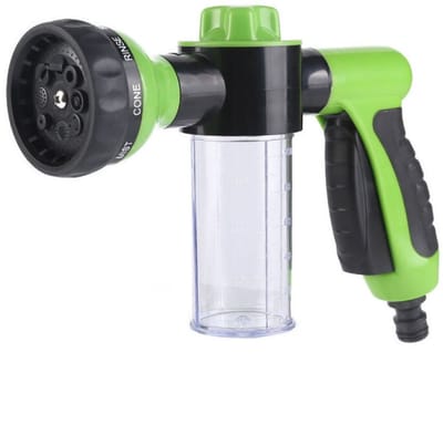 Handdouche - Reiniging met waternevel - Hogedruk tuindouche - 8 standen voor het regelen van de waterstroom - Geschikt voor tuinbesproeiing, autowassen, douchen van huisdieren en het reinigen van stoepen - Groen