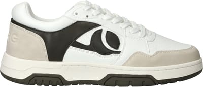Bjorn Borg Ollie WB Sneakers Heren - Schoenen Mannen - Wit/Olijfgroen - Maat 41