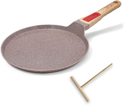 Keramische Crêpannen 20cm met Afneembare Hendel voor Alle Warmtebronnen
