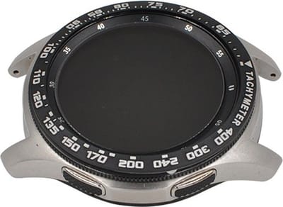 Strap-it Bezel ring snelheid - Randbeschermer geschikt voor Samsung Galaxy Watch 4 Classic 46mm - zwart
