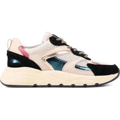 Ps Poelman - Maat 40 - CIBEL Dames Sneakers - Zwart Multi
