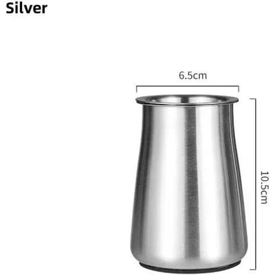 3 in 1 Koffiepoeder Filter Poederbeker Roestvrij Staal Koffiepoeder Zeef met Deksel Bonenmaler poederbeker Koffiezetgereedschap gray
