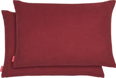 Blumtal Chenille Kussenslopen - Set van 2 - Zacht en met Blinde Rits - Kussenhoes 30 x 50, Aurora Red - Rood