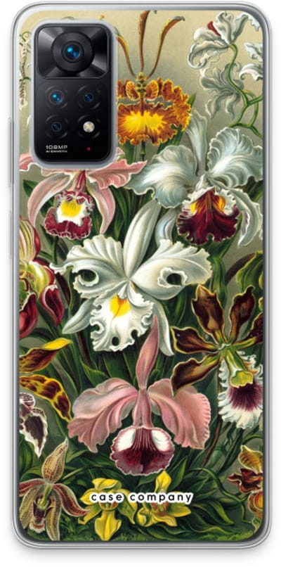Case Company® - Hoesje geschikt voor Xiaomi Redmi Note 11 Pro hoesje - Haeckel Orchidae - Soft Cover Telefoonhoesje - Bescherming aan alle Kanten en Schermrand