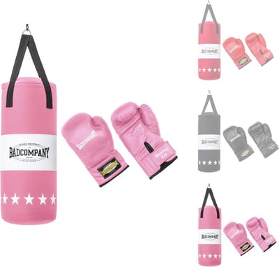 Boksen set voor kinderen tot 12 jaar - Roze bokszak met bokshandschoenen