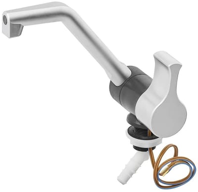 Koudwaterkraan Style 2000 12V Ø20 mm Mat Nikkel/Zwart – Camping Waterkraan voor Camper en Caravan