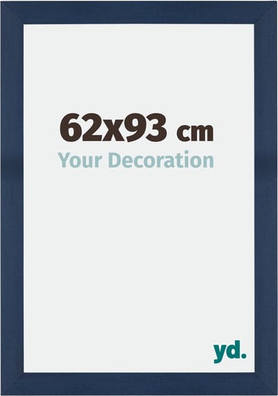 Your Decoration - Fotolijst 62x93 cm - MDF - Donkerblauw Geveegd - Mura