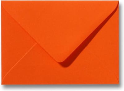 Envelop 12 x 18 Donkeroranje, 100 stuks