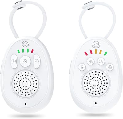 Babyfoon Audio - Oudermonitor Kind - Baby Bewaken - Twee Weg Communicatie - 300 Meter Bereik - Wit