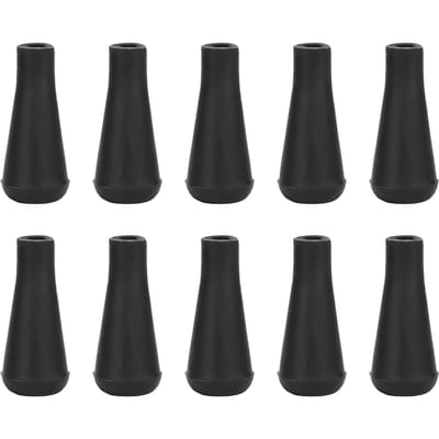 10PCS Pointe de Flèche en Caoutchouc Tir à l'Arc Pointe de Chasse de Remplacement pour la Pratique du Tir Sportif noir