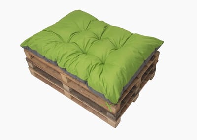 Palletkussens - Bankkussens Vloerkussens - Buiten Zitten - Waterafstotend - 120x80cm - Limoen