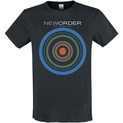 New Order T-shirt - Amplified Collection - Blue Monday - S tot 3XL - voor Mannen - zwart