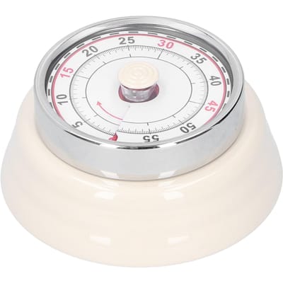 Mechanische Keukentimer Koken Studeren Klok Rond Herinnering Student Tijdmanager wit