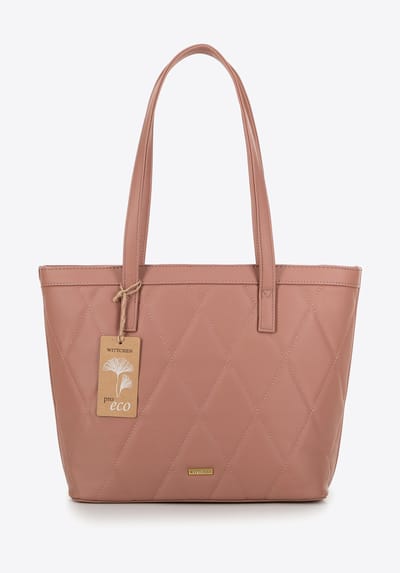 Wittchen Dames shopper van eco-leer met stiksel