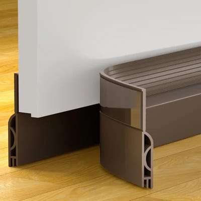 Nivard Tochtstrip - Tochthond - Windstopper - Deurborstel - Tochtband - Tochtstopper - Tochtkussen - Kussen Voor Deur - Draft Stopper - Bruin