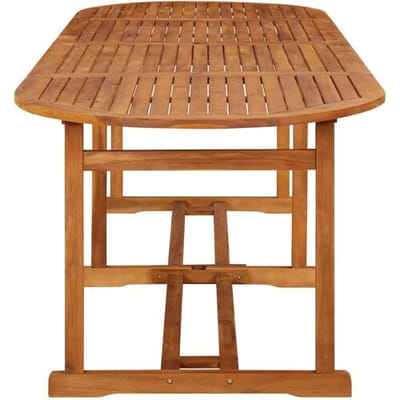 vidaXL - Tuintafel - 280x90x75 - cm - massief - acaciahout