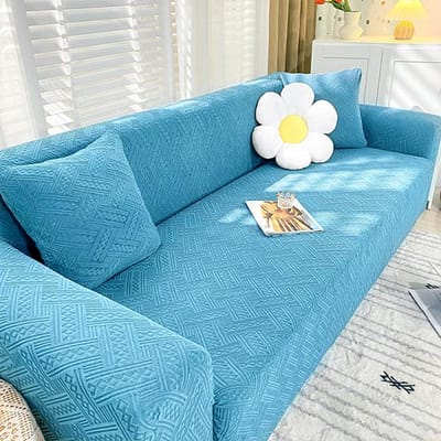 Nieuwe all-inclusive bankhoes dikke bankstel woonkamer meubelbeschermer voor kinderen dikke elastische bankhoes huisdiervriendelijk 1 seater 90-140cm