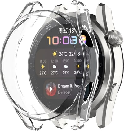 Beschermende watch case - hoesje - geschikt voor Huawei Watch 3 Pro - transparant