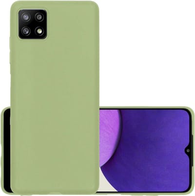 Hoesje - Geschikt voor Samsung Galaxy M22 - Sterk & Shockproof - Hoes Cover - Siliconen Case - Groen