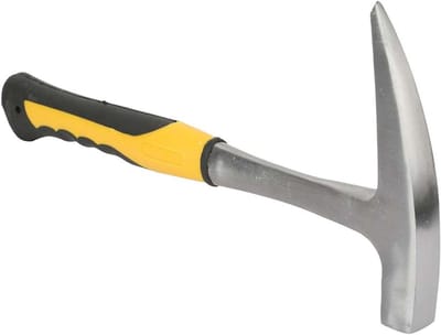 Rock Pick Hammer van Hoogwaardig Staal met Dubbel Hoofd voor Geologische Prospectie, Duurzaam en Verhit Behandeld voor Kinderen en Volwassenen, Ideaal voor Buitenactiviteiten en Hobby's