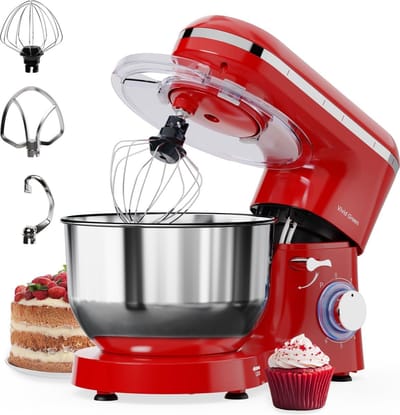 Keukenmachine - Keukenrobot foodprocessor - Bakken en mixen - Krachtige 2000W motor - 62L kom - Rood